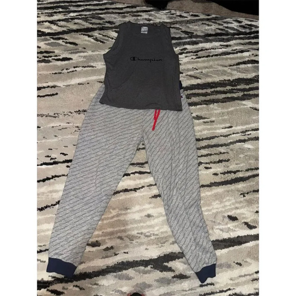 Champion Women's Jogger Pants and tank set Gray Size M Elastic Waist Casual - Picture 1 of 16
